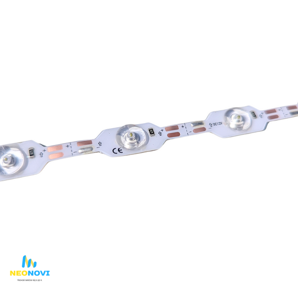 Лінзована світлодіодна LED стрічка 12 В (гнучка s-type) для звичайних лайтбоксів, 24 д/м, Білий теплий 3000К CM24-12V-3000К фото