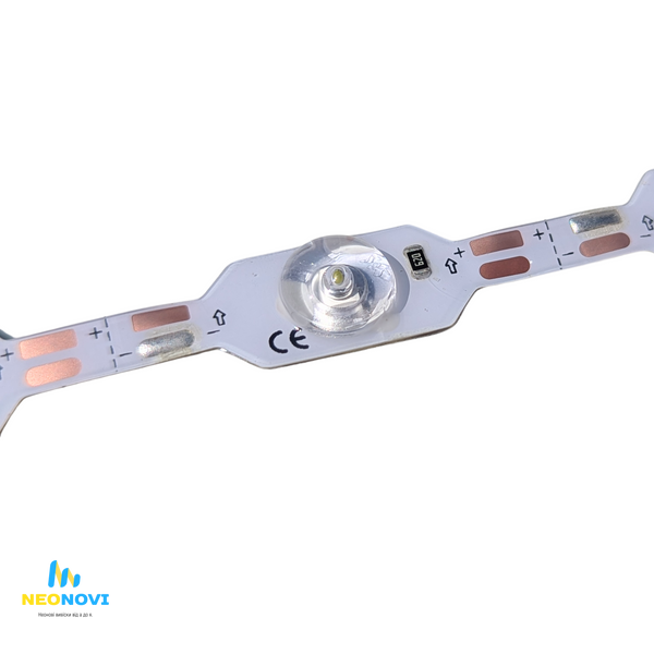 Лінзована світлодіодна LED стрічка 24 В (гнучка s-type) для звичайних лайтбоксів, 24 д/м, Білий теплий 3000К CM24-24V-3000К фото