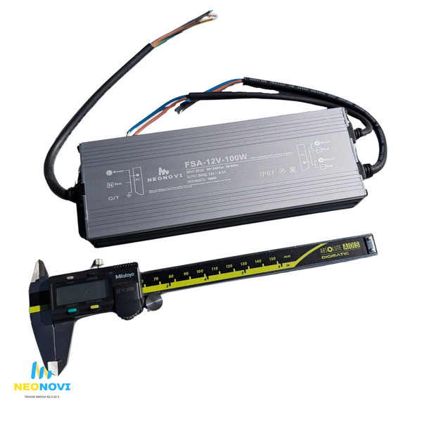 Герметичний блок живлення, 100W-12V, IP67 FSA-12V-100 фото