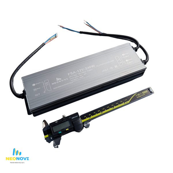 Герметичний блок живлення, 240W-12V, IP67 FSA-12V-240 фото