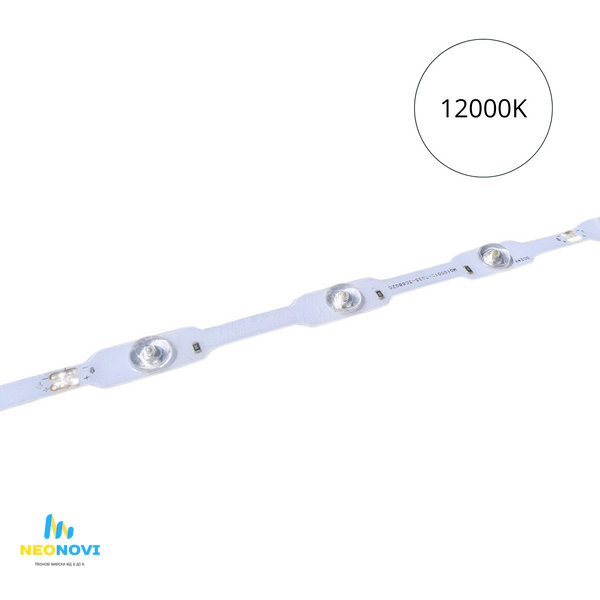 Лінзована світлодіодна LED стрічка 24 В (гнучка s-type) для звичайних лайтбоксів, 18д/м, Білий-холодний 12000К CM18-12000K фото