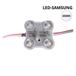 Білий LED модуль, NEO Svit, 4SMD 2835, 140 лм, 1.44 Вт, IP68, 6500K NEOSVIT-S4-6500K фото