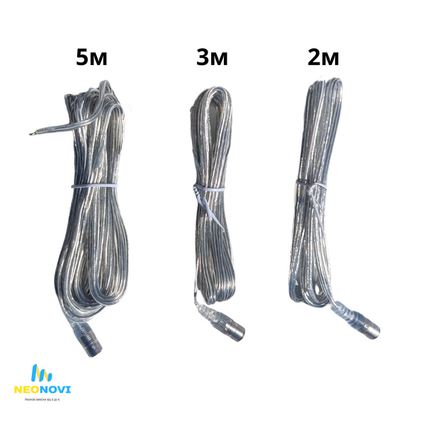 0.3 мм.кв - Трьохметровий кабель для неонових вивісок в прозорій одинарній ізоляції , 3 м дд-3-03 фото