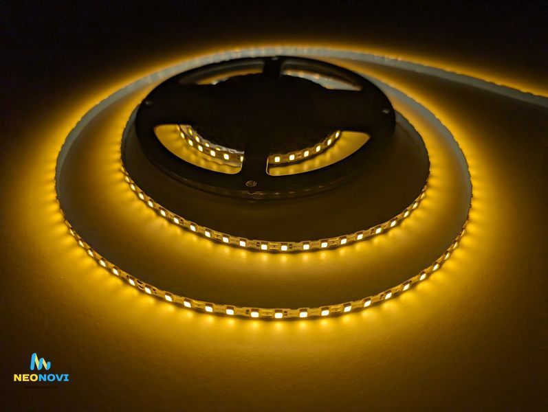 Світлодіодна LED стрічка 5 В (гнучка s-type) для неонових та рекламних вивісок, Жовто-золотий ЛЕДГ5-007 фото