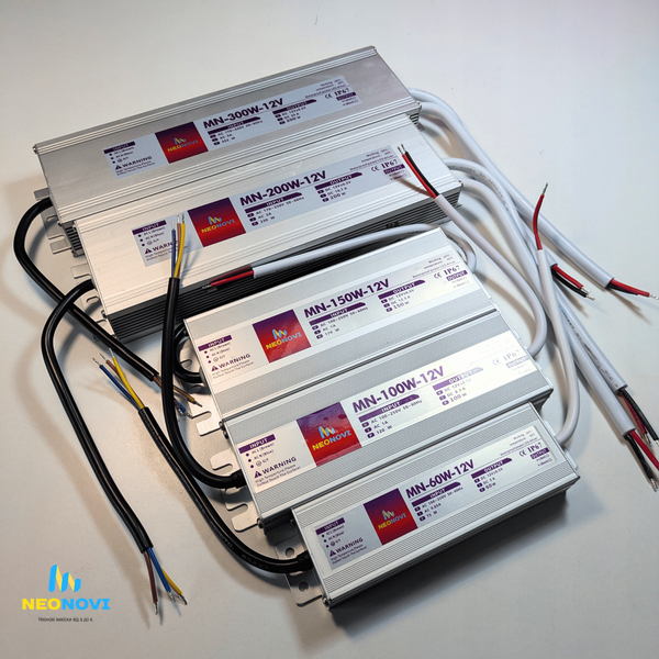 Герметичний блок живлення, 300W-12V, IP67 MN-300W-12V фото