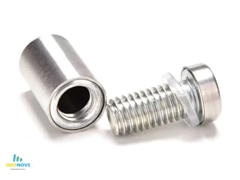 Дистанційний тримач 19 х 20 мм, колір - нержавіюча сталь - кріплення для скла, акрилу та рекламних табличок ТР-19Х20 фото