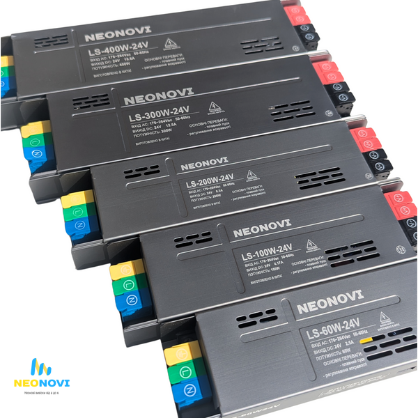 24 V , Тонкий блок живлення, Slim-алюмінієвий, 100W LS-100-24V фото