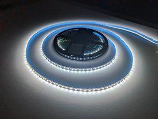 1 см, гнучка Світлодіодна LED стрічка 12 В для неонових та рекламних вивісок, Білий холодний 10000K+ 1см-ЛЕДГ-003 фото