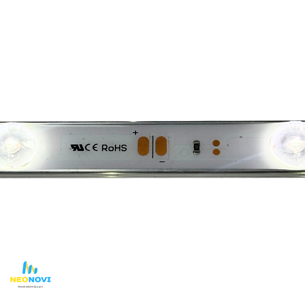 Світлодіодна лінійка SMD2835 з лінзою для лайтбоксів, П-подібна, 12V, 6500K, IP65 Лін-П-12V-6500 фото