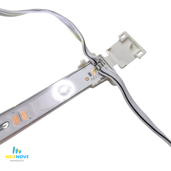 Світлодіодна лінійка SMD2835 з лінзою для лайтбоксів, П-подібна, 12V, 6500K, IP65 Лін-П-12V-6500 фото