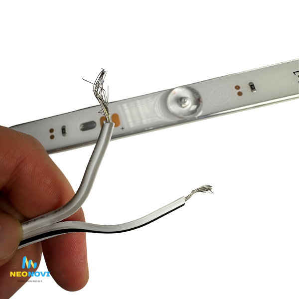 Світлодіодна лінійка SMD2835 з лінзою для лайтбоксів, П-подібна, 12V, 6500K, IP65 Лін-П-12V-6500 фото