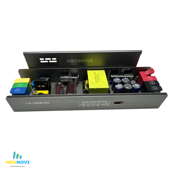 Тонкий блок живлення, Slim- алюмінієвий, 100W-12V LS-100-12V фото