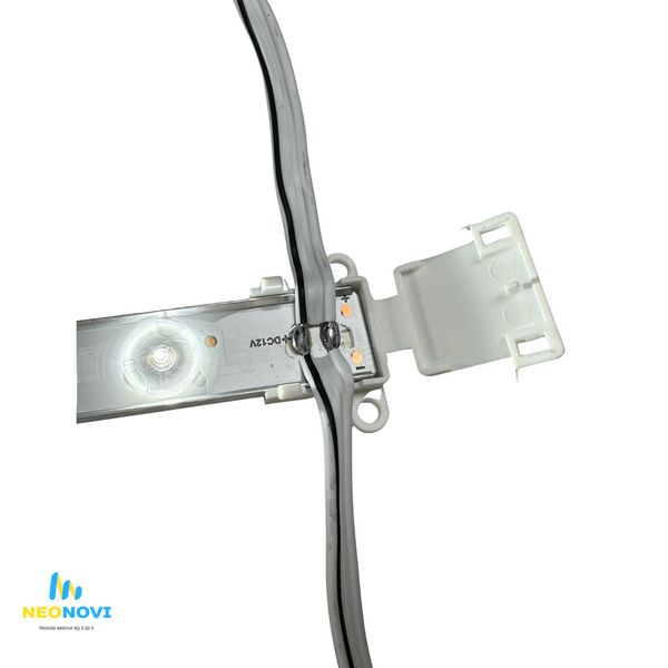 Світлодіодна лінійка SMD2835 з лінзою для лайтбоксів, Ребра, 12V, 6500K, IP65 Лін-Ребра-12V-6500 фото
