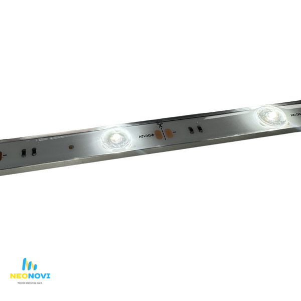 Світлодіодна лінійка SMD2835 з лінзою для лайтбоксів, Ребра, 12V, 6500K, IP65 Лін-Ребра-12V-6500 фото