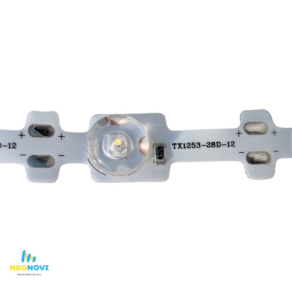 Лінзована світлодіодна LED стрічка 12 В (гнучка s-type) для лайтбоксів та об'ємних літер, 28 д/м, 12мм, Білий 6500К RSS-28-12MM-67 фото