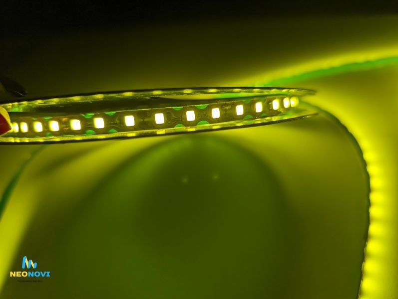 1 см, гнучка Світлодіодна LED стрічка 12 В для неонових та рекламних вивісок, Лимонно-жовтий 1см-ЛЕДГ-005 фото