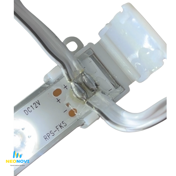 Світлодіодна лінійка SMD2835 з лінзою для лайтбоксів, RPS-FK5 - товста, 12V, 8000K, IP65 Лін-FK5-12V-8000 фото