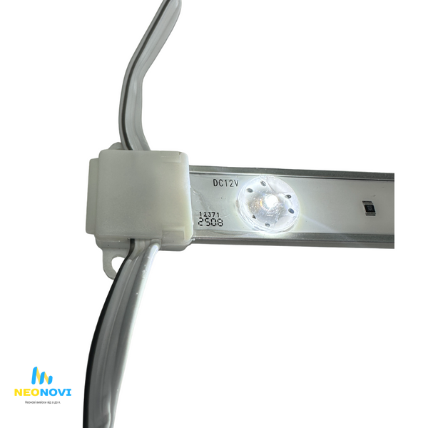 Світлодіодна лінійка SMD2835 з лінзою для лайтбоксів, RPS-FK5 - товста, 12V, 8000K, IP65 Лін-FK5-12V-8000 фото
