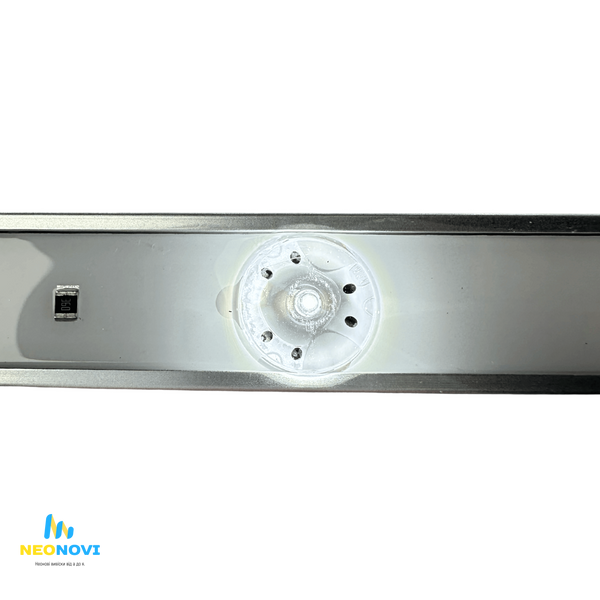Світлодіодна лінійка SMD2835 з лінзою для лайтбоксів, RPS-FK5 - товста, 12V, 8000K, IP65 Лін-FK5-12V-8000 фото
