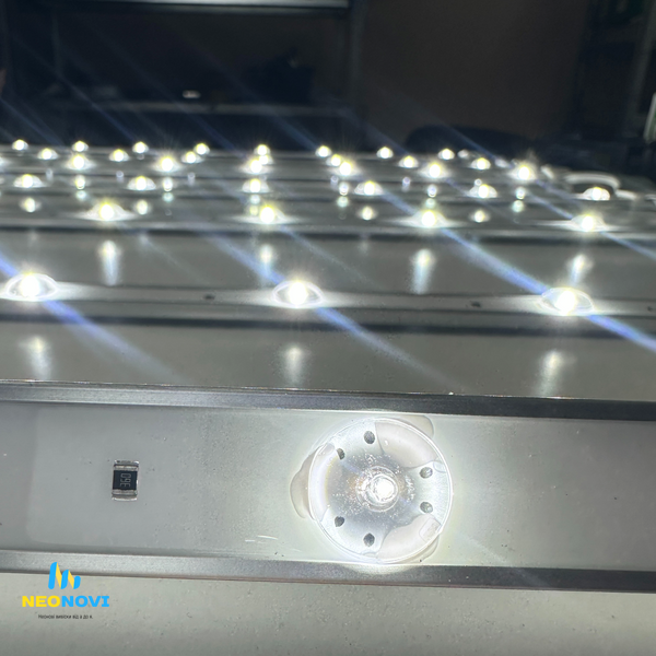 Світлодіодна лінійка SMD2835 з лінзою для лайтбоксів, RPS-FK5 - товста, 12V, 8000K, IP65 Лін-FK5-12V-8000 фото