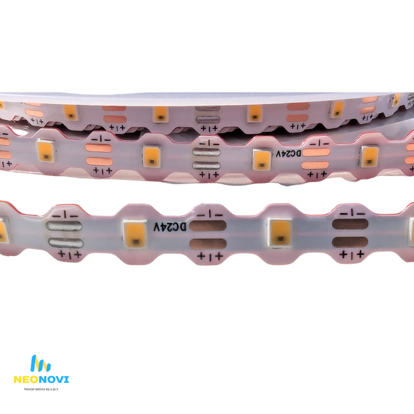 Світлодіодна LED стрічка 24 В (гнучка s-type) для об*ємних літер та контражуру, 60д/м, Нейтральний-білий 4500К 24-Y60-4500К фото