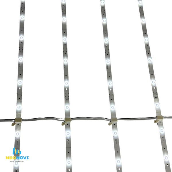 Світлодіодна лінійка SMD2835 з лінзою для лайтбоксів, RPS-K1 - тонка, 12V, 8000K, IP20 Лін-K1-12V-8000 фото