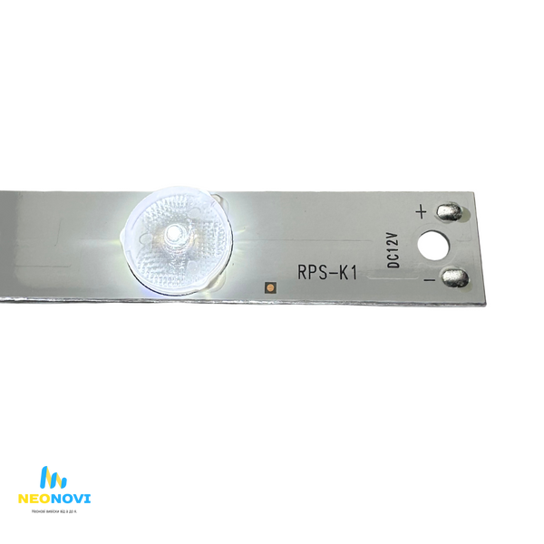 Світлодіодна лінійка SMD2835 з лінзою для лайтбоксів, RPS-K1 - тонка, 12V, 8000K, IP20 Лін-K1-12V-8000 фото