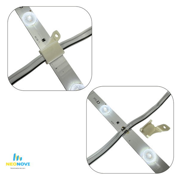 Світлодіодна лінійка SMD2835 з лінзою для лайтбоксів, RPS-K1 - тонка, 12V, 8000K, IP20 Лін-K1-12V-8000 фото