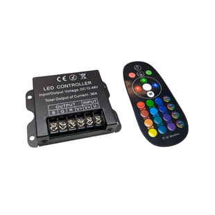 Контроллер RGB , 36А, пульт дистанційного керування Радіо (RF) , 12-24（V） КТР-01 фото