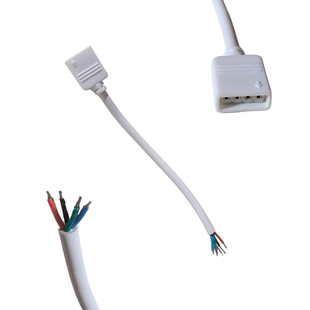 Роз'єм живлення для RGB та адресної LED стрічки 4 PIN-Mother (мама) ДА-013 фото