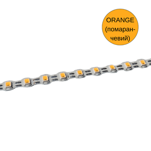 Світлодіодна LED стрічка 12 В (гнучка s-type) для неону, об'ємних літер та контражуру, 110 д/м, IP 65, Помаранчевий YM110-006-67 фото