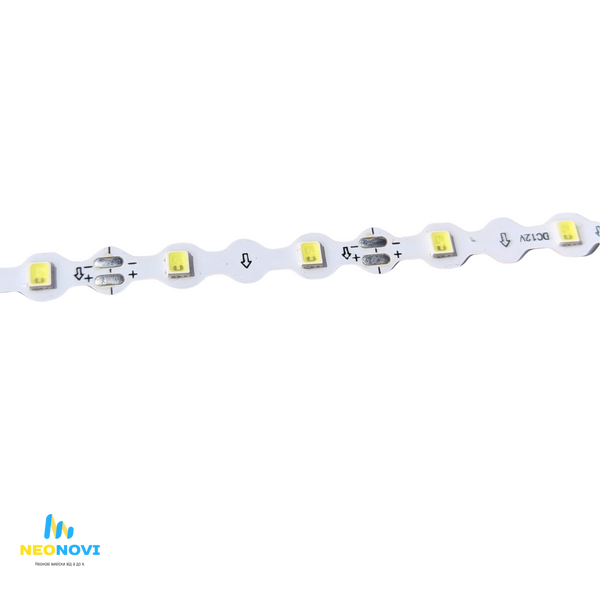 Світлодіодна LED стрічка 12 В (гнучка s-type) для об'ємних літер, акрилу "День Ніч" та контражуру, 60 д/м, Білий чистий 6500К NC7611 фото