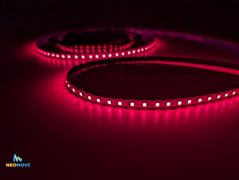 Світлодіодна LED стрічка 24 В (гнучка s-type) для неонових та рекламних вивісок, Червоний ЛЕДГ-24-012 фото