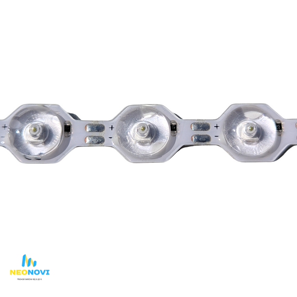 Лінзована світлодіодна LED стрічка 12 В (гнучка s-type) для лайтбоксів та об`ємних літер, 48 д/м, Білий чистий 6500К CM48-12V-6500K фото