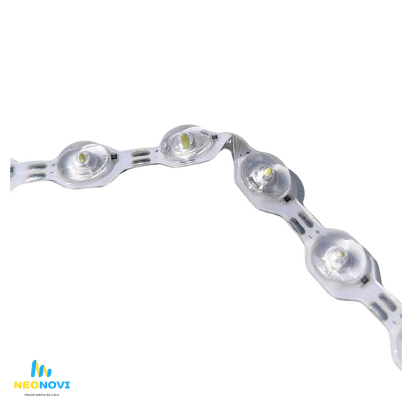 Лінзована світлодіодна LED стрічка 12 В (гнучка s-type) для лайтбоксів та об`ємних літер, 48 д/м, Білий чистий 6500К CM48-12V-6500K фото